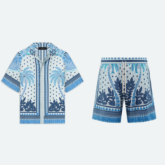 STEOMALL-Amiri Shirt Shorts Suit