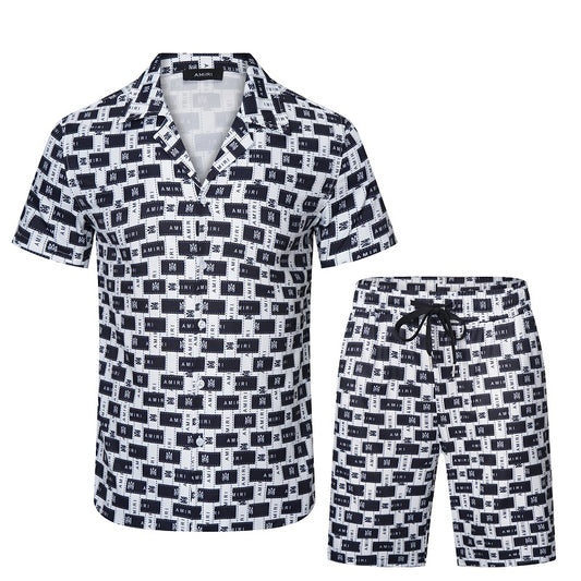 STEOMALL-Amiri Shirt Shorts Suit