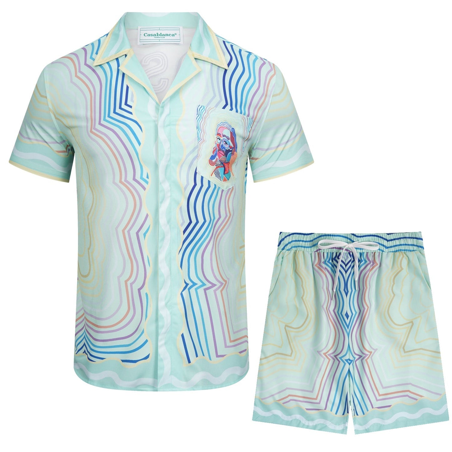 Casablanca Silk Shirt Set