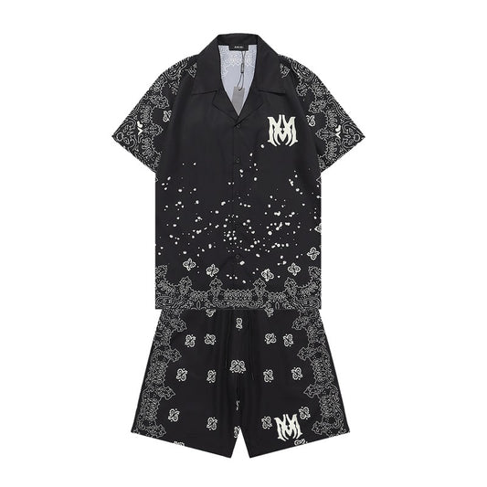 STEOMALL-Amiri Shirt Shorts Suit